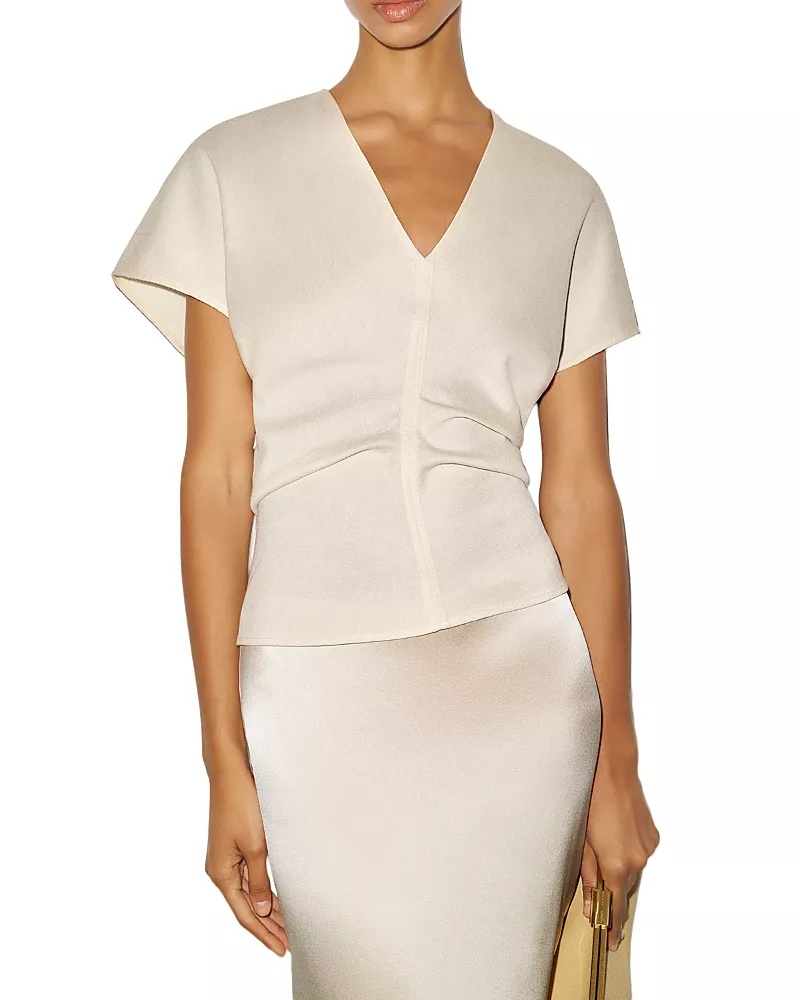 Reformation Ginie V Neck Top