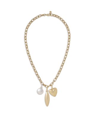 Roxanne Assoulin The Token Triple Disc Charm Necklace, 18