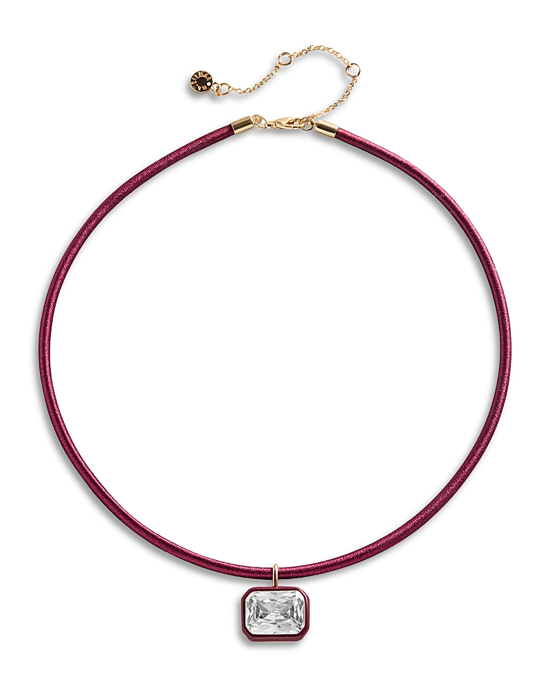 Baublebar Lindsay Crystal Fabric Wrapped Pendant Necklace, 16-19 · OS