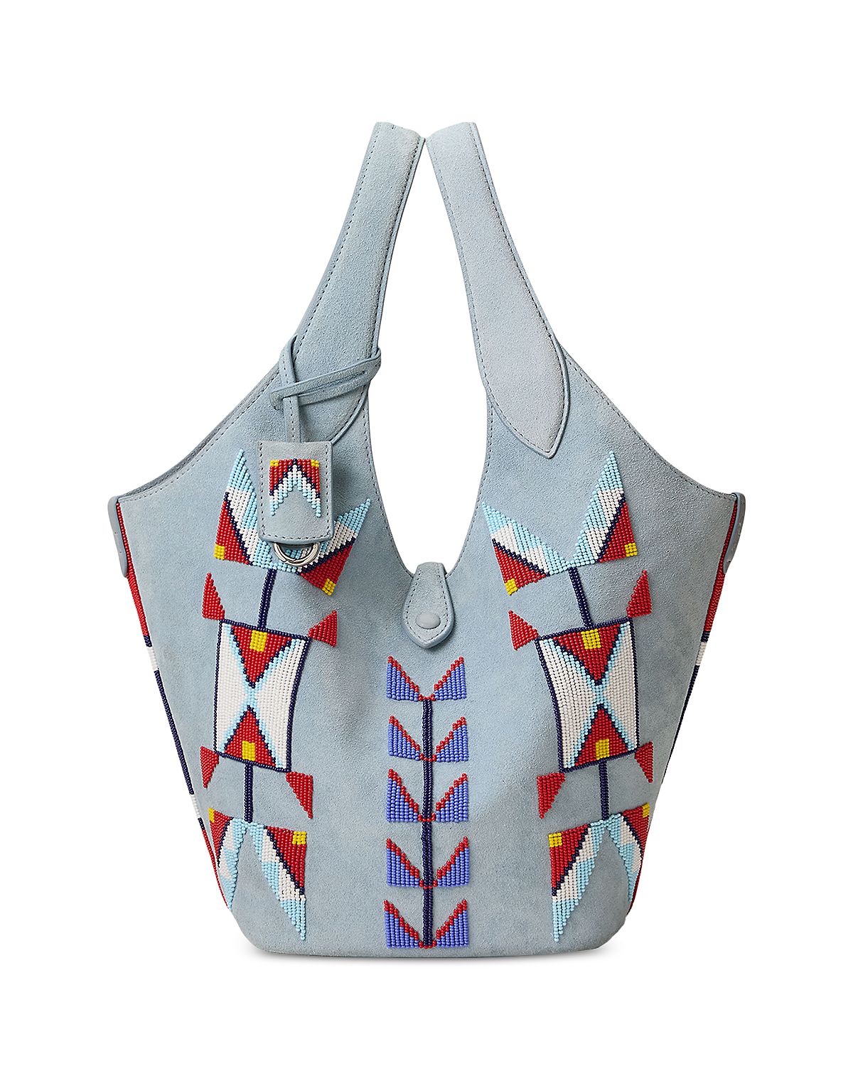 Polo Ralph Lauren Prl x TOPA Earth's Beauty Polo Play Beaded Suede Tote