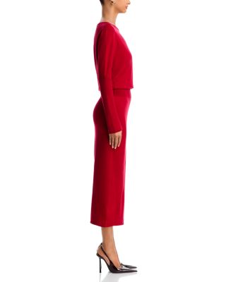 Janese Cotton Cashmere Off-the-Shoulder Dress