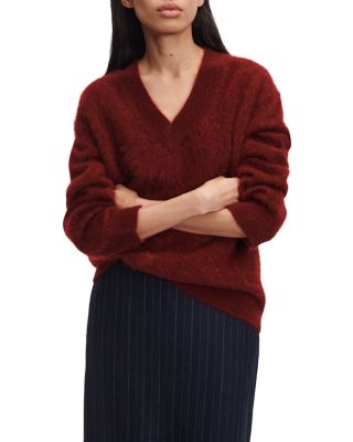 Jada Brushed Cashmere V Neck Sweater