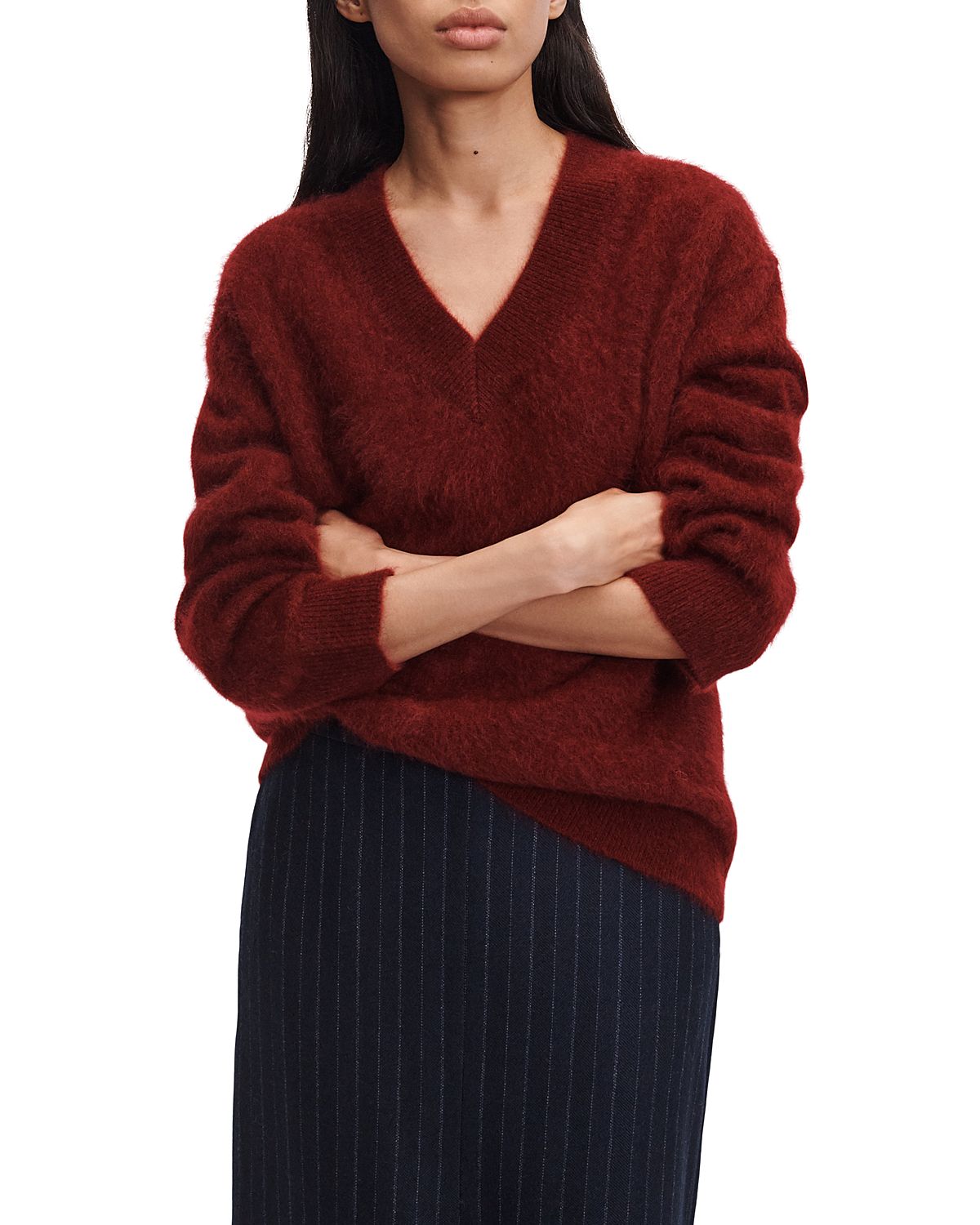 rag & bone Jada Brushed Cashmere V Neck Sweater