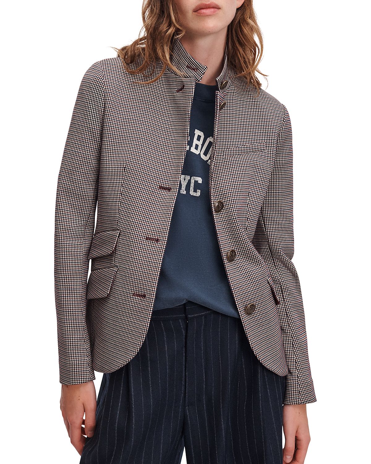 rag & bone Slade Ponte Jacquard Blazer