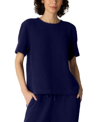 Cotton Stretch Round Neck Top