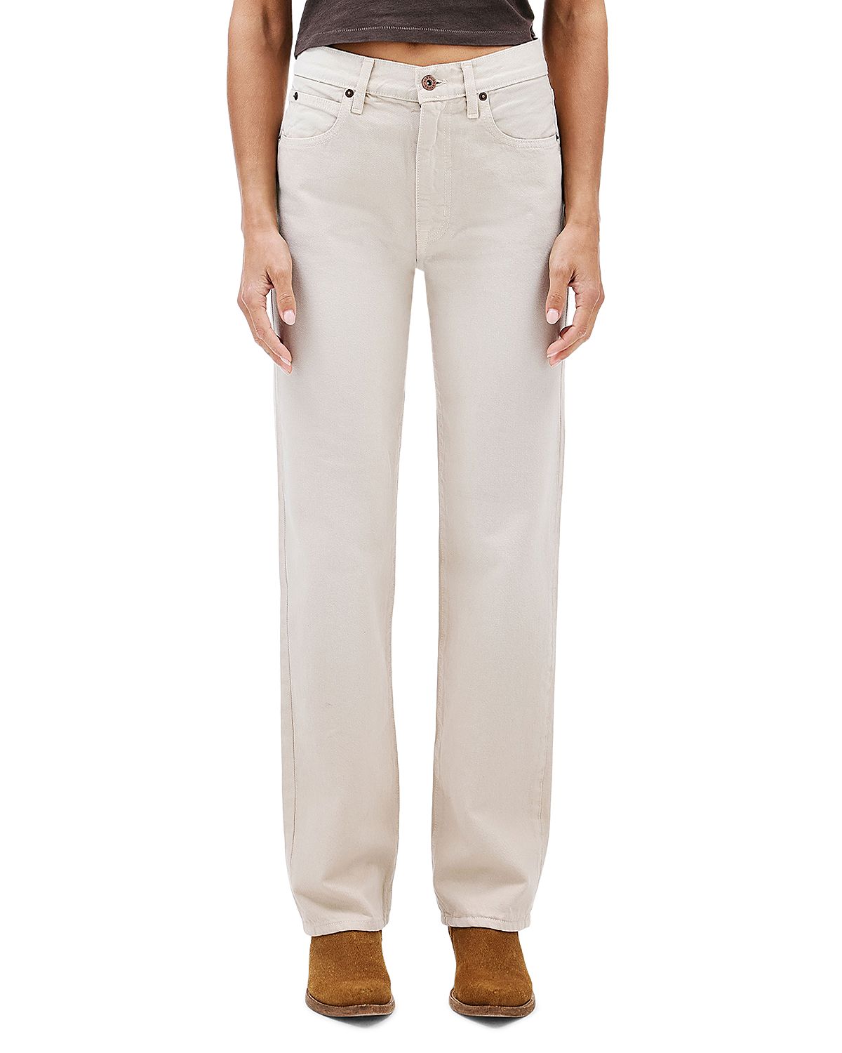 Slvrlake Kendra Mid Rise Straight Jeans