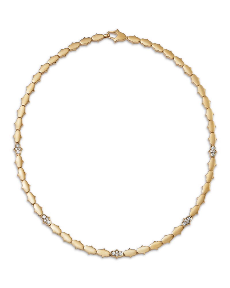 Roberto Coin 18K Yellow Gold Diamond Cobra Link Collar Necklace, 0.53 tcw by Bloomingdale's