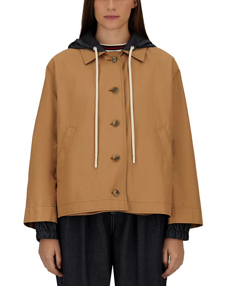 Herno Cotton & Techno Taffeta Reversible Hooded Jacket