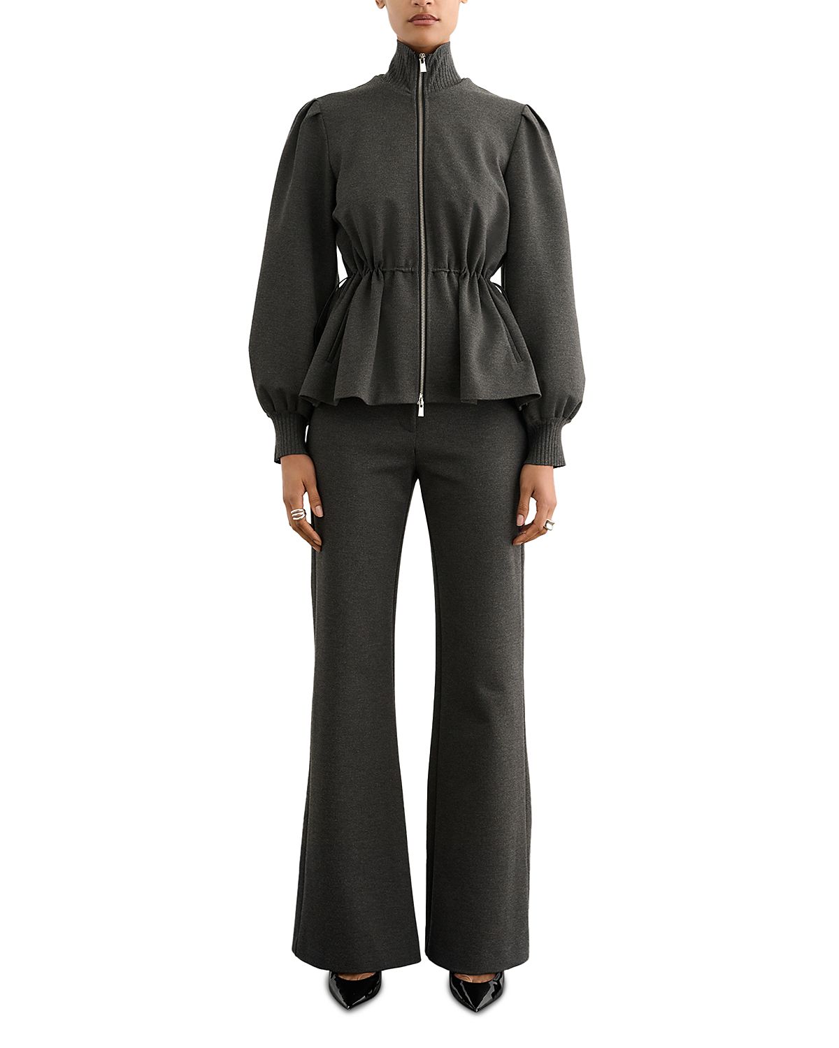 Toccin Ida Zip Front Mock Neck Jacket