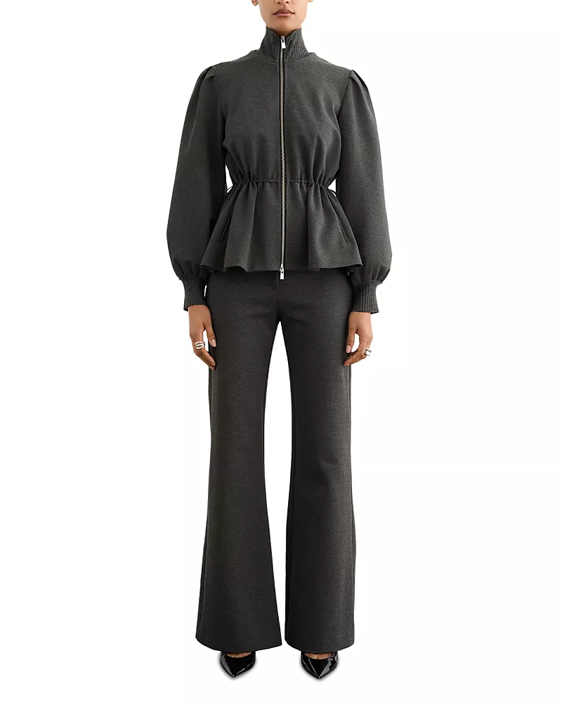 Toccin Ida Zip Front Mock Neck Jacket