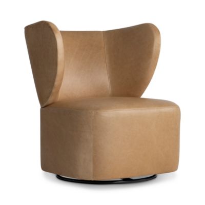 Oliver Leather Swivel Chair