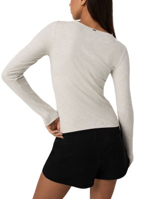 Pose Subtle Ribbed Long Sleeve Top - thumbnail 8