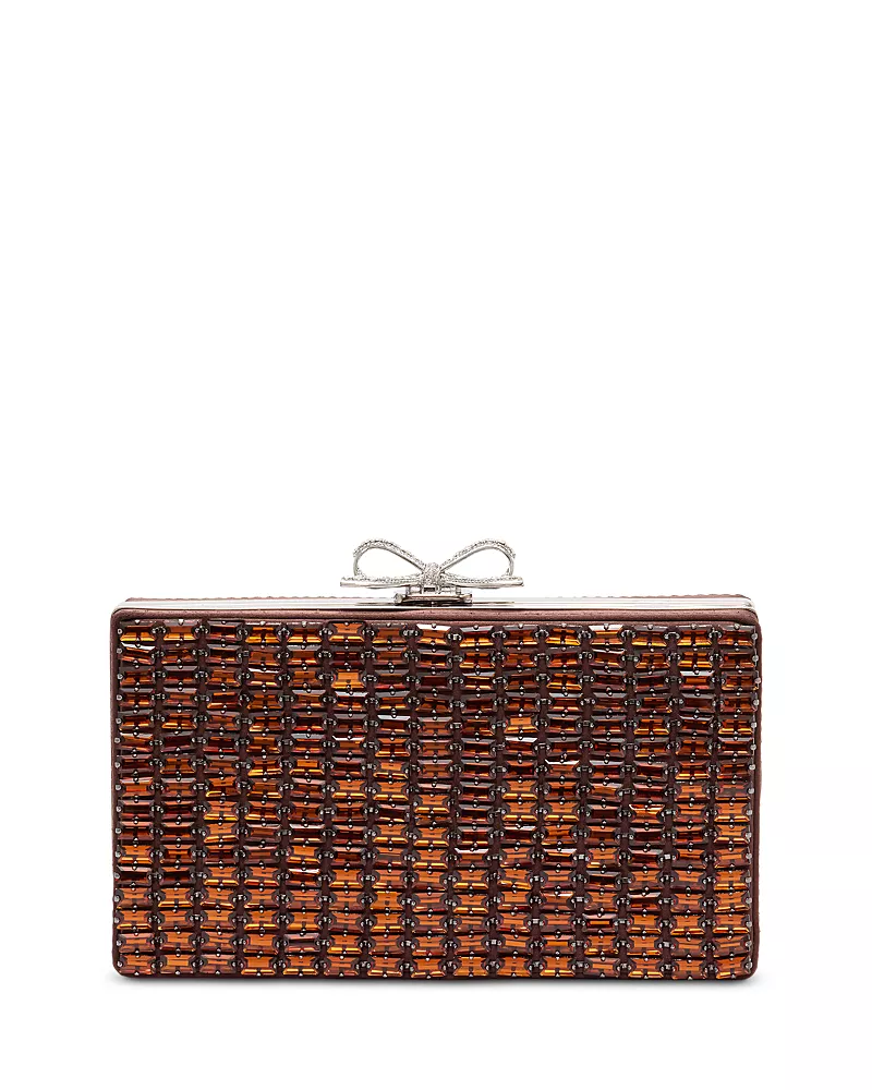 Self-Portrait Mini Crystal Chainmail Clutch