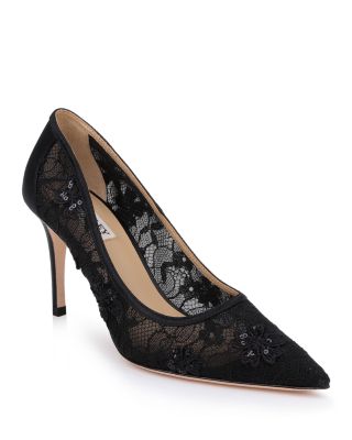 Women's Rania Satin & Lace High Heel Pumps