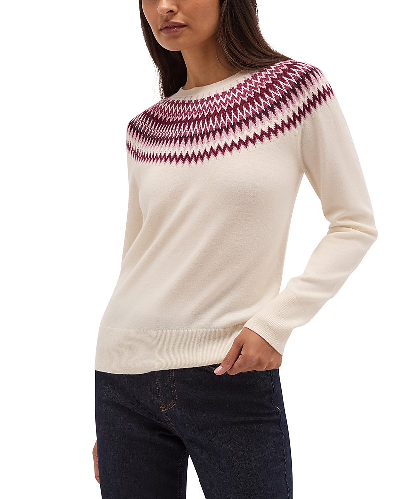 Hobbs London Greta Fairisle Round Neck Sweater