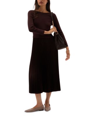 Lucinda Mixed Media Midi Dress - thumbnail 7