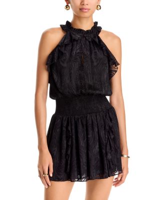 Marina Black Paisley Dress