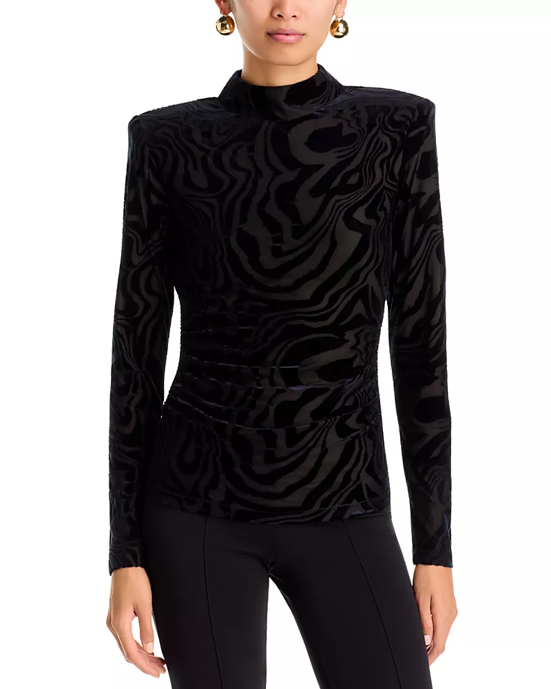 Ramy Brook Annabelle Mock Neck Top
