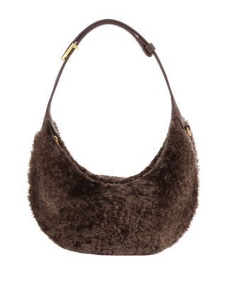 Vince Small Suede Hobo Bag