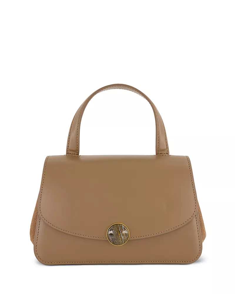 Vince Flora Mini Leather Top Handle Bag