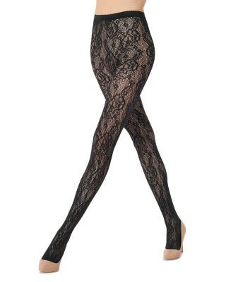 Infinite Rose Net Tights