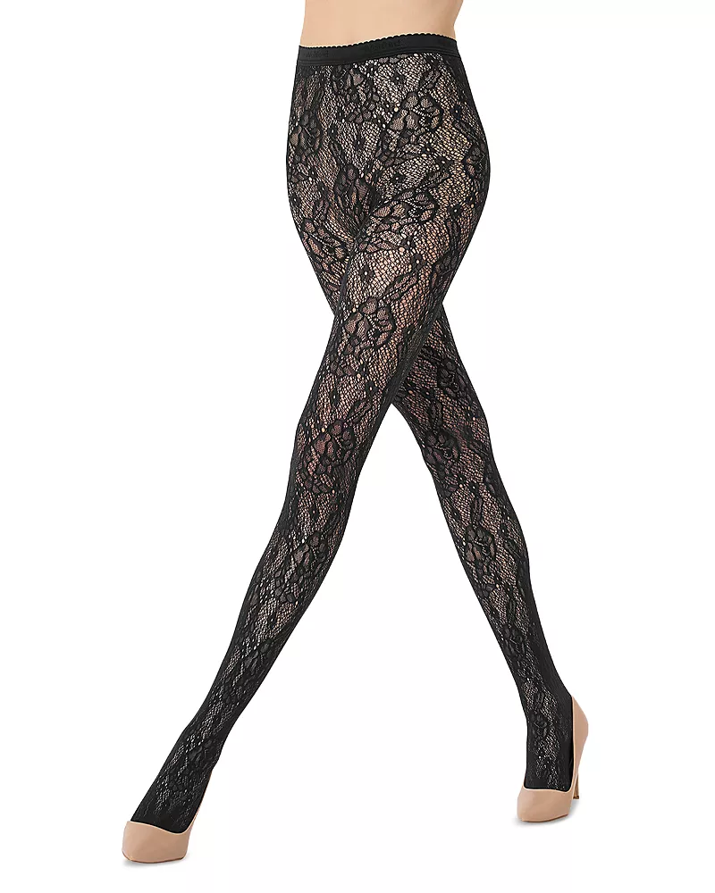 Wolford Infinite Rose Net Tights