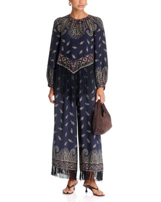Ellery Printed Fringe Top & Pants