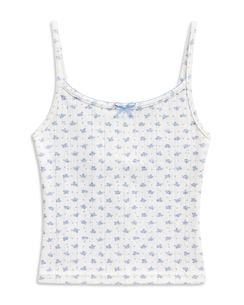 KatieJnyc Girls' Tween Marina Pointelle Cami - Big Kid