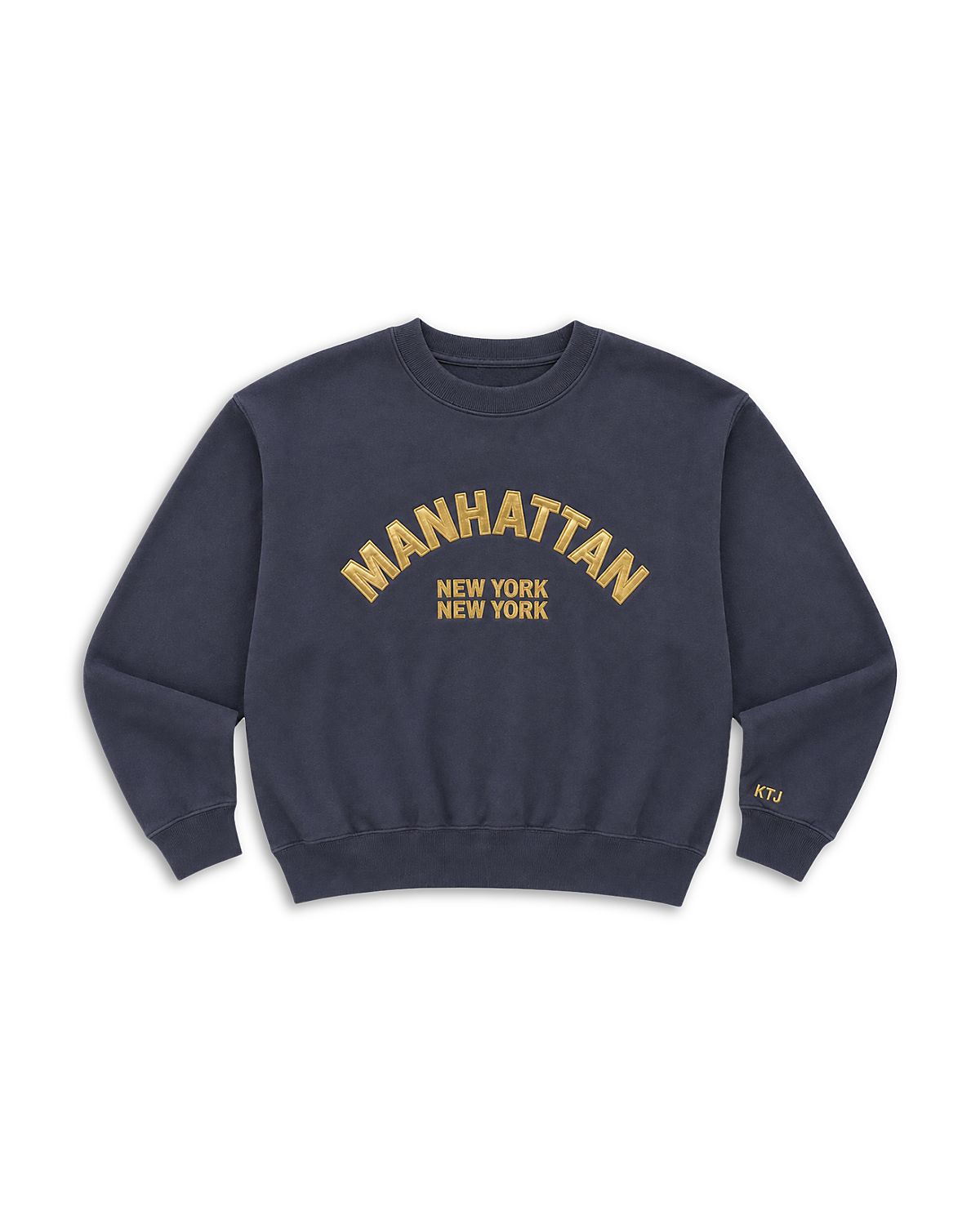 KatieJnyc Girls' Tween Location Crewneck Cotton Sweatshirt - Big Kid