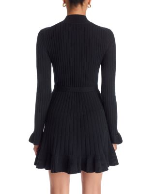Sandria Ribbed Mock Neck Dress - thumbnail 9