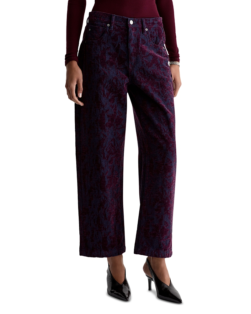 Ag Hattie High Rise Barrel Jeans in Jazz Berry