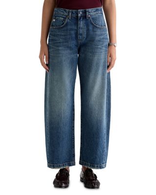 Hattie High Rise Barrel Ankle Jeans in 10 Years Front Line