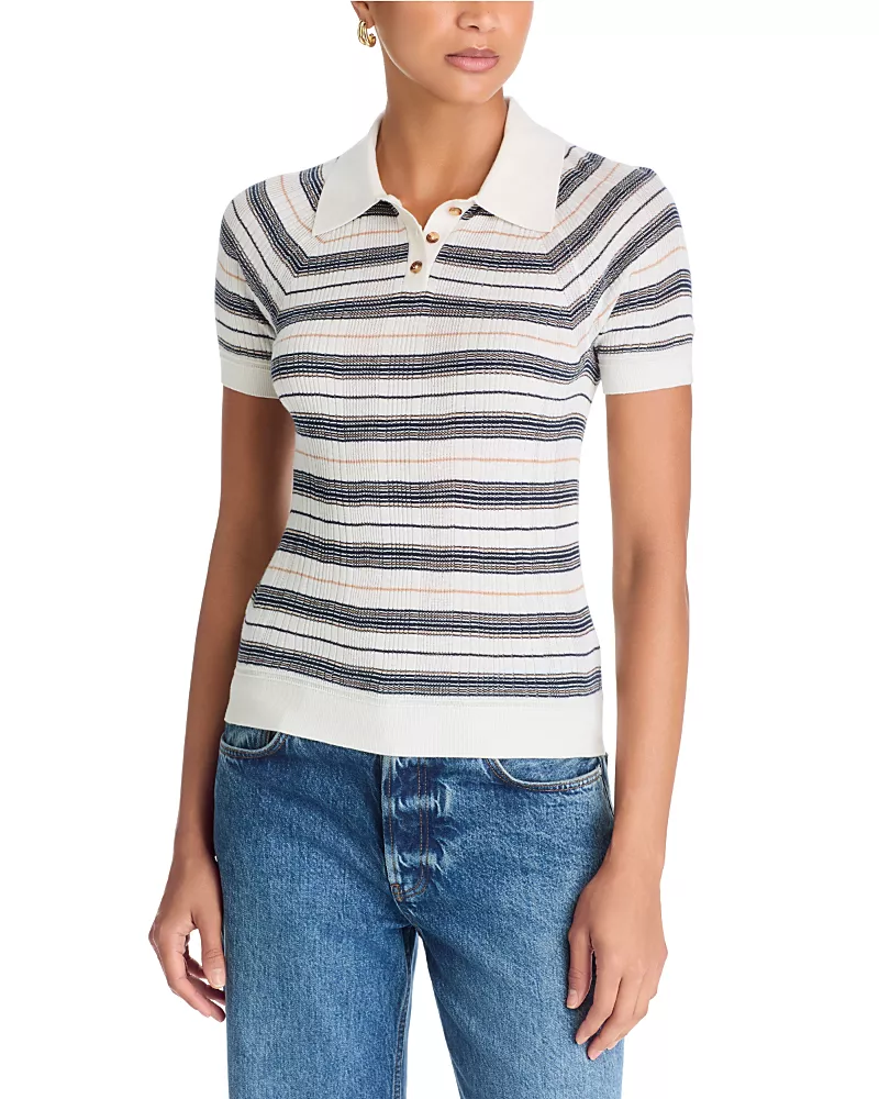 rag & bone Teresa Knit Polo Top