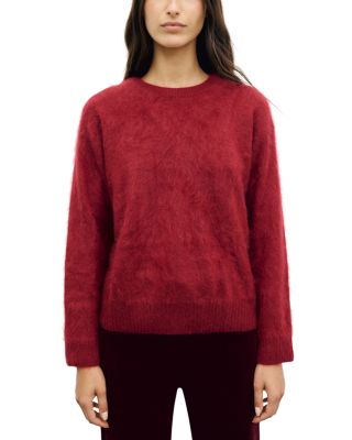 Rida Brushed Cashmere Crewneck Sweater