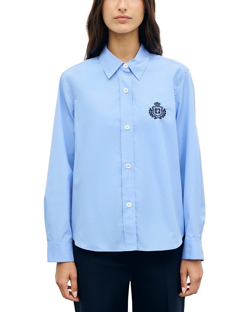 Gerard Darel Luma Cotton Button Front Shirt