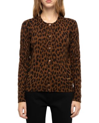 Missya Wool & Cashmere Printed Cardigan