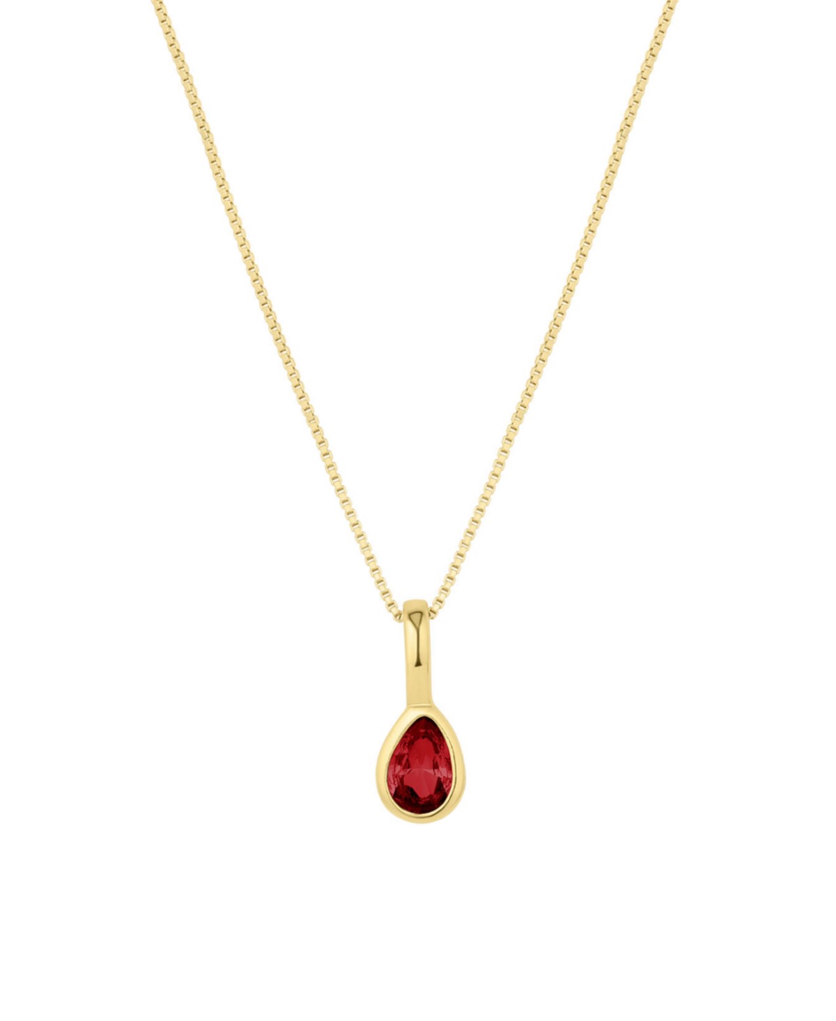 Teardrop Birthstone Necklace