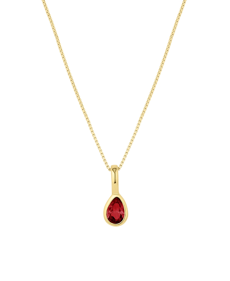 Set & Stones Teardrop Birthstone Necklace