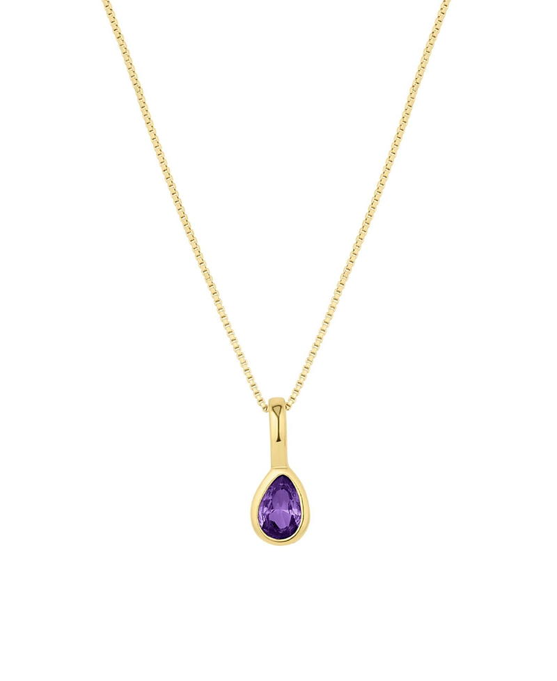 Set & Stones Teardrop Birthstone Necklace · OS