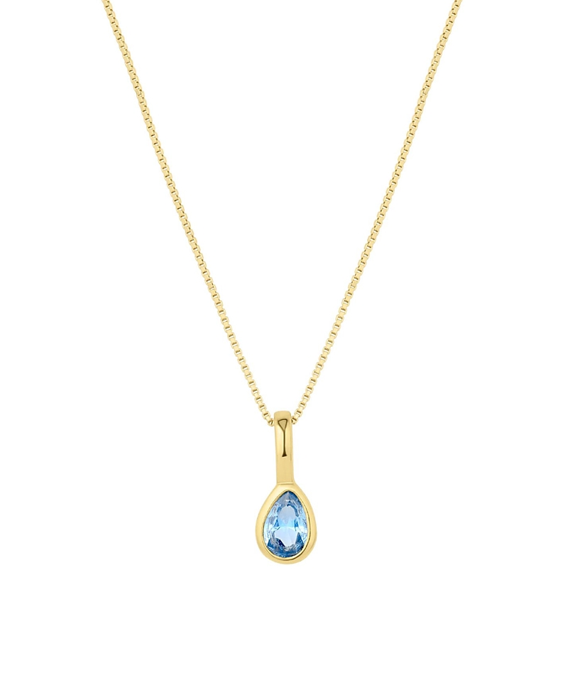 Set & Stones Teardrop Birthstone Necklace · OS