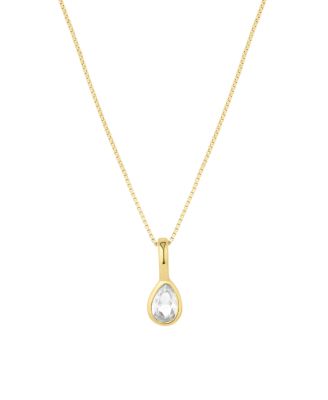 Set & Stones Teardrop Birthstone Necklace