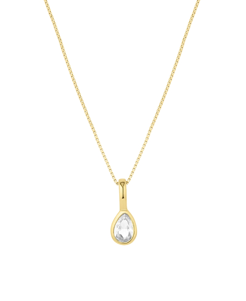 Set & Stones Teardrop Birthstone Necklace