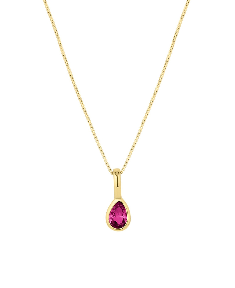 Set & Stones Teardrop Birthstone Necklace · OS