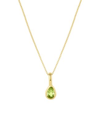 Set & Stones Teardrop Birthstone Necklace