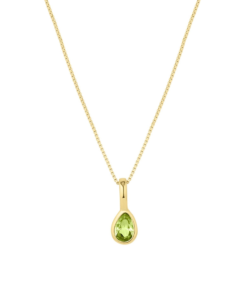 Set & Stones Teardrop Birthstone Necklace