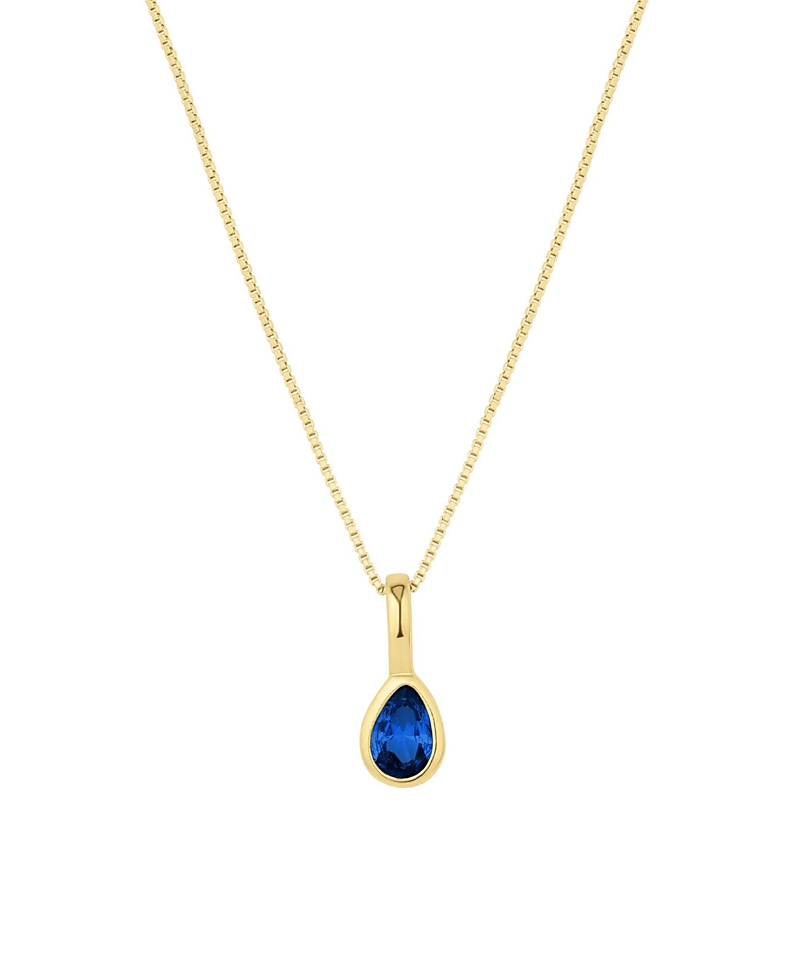 Set & Stones Teardrop Birthstone Necklace