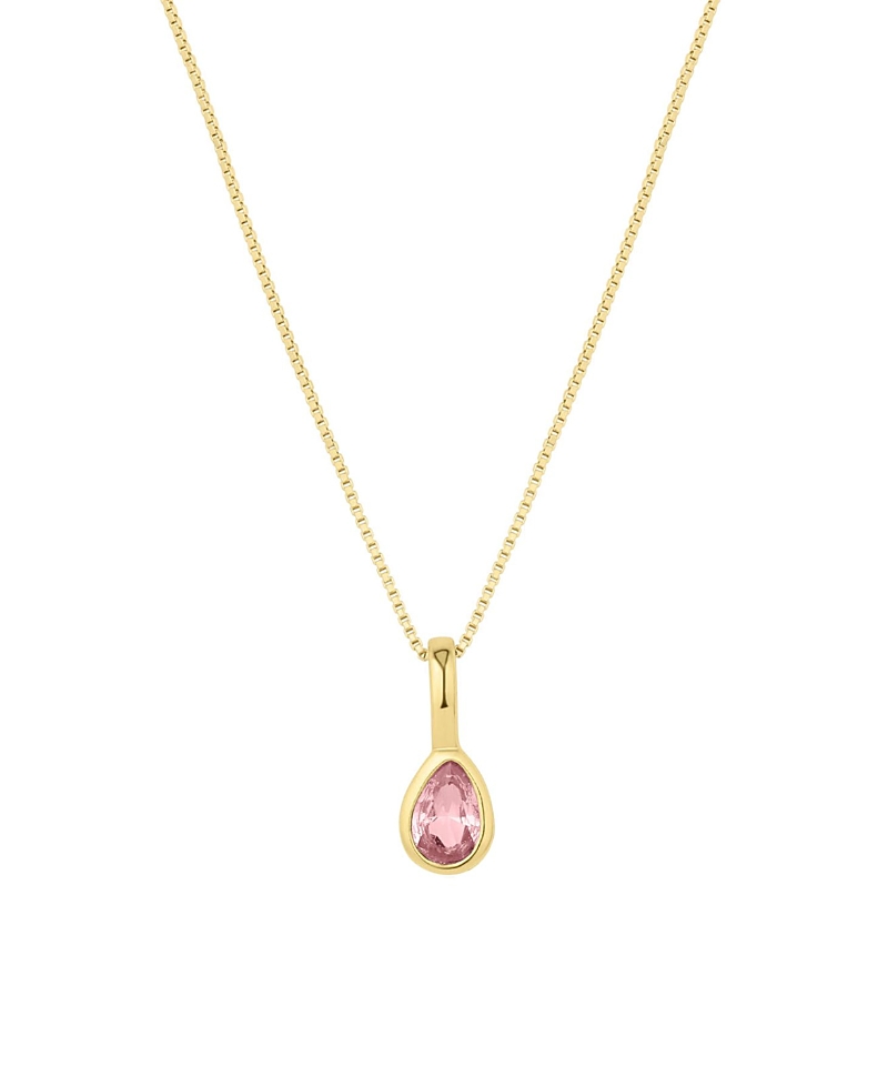 Set & Stones Teardrop Birthstone Necklace