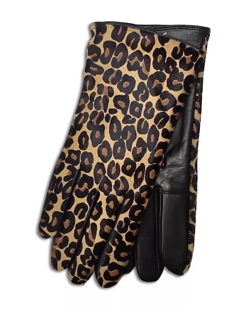 Labonia Animal Print Leather Gloves