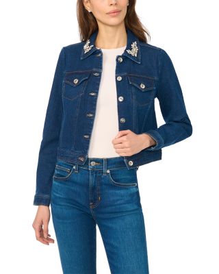 Denim Embellished Jacket