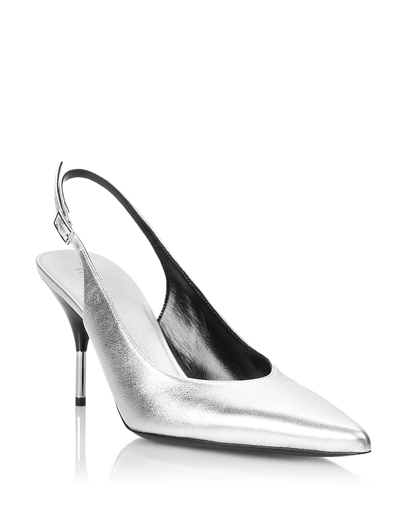 Versace Women's Nyx Leather Slingbacks